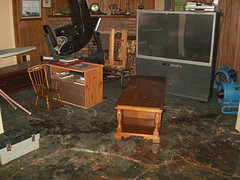 Early Stages of the clean up from the plumbing disaster