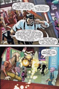 WMX 7 Apologize to Xavier panels Wolverine and the X-Men Issue 7