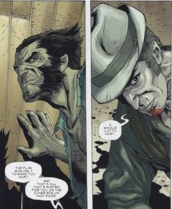 Wolvie 4-13 Gunhawk panels Wolverine Volume 4 Issue 13