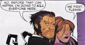 WXM 1 curly tie panel Wolverine and The X-Men Issue1