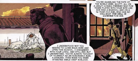 WXM 10 Samauri panels Wolverine and the X-Men Issue 10