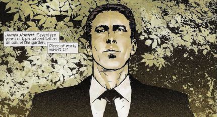 WolvNoir 4 at 17 panel Jim Logan at 17 in a suit, freshly shaved