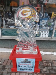 Did I mention it was a nasty winter here?  It was and we did all we could to make the best of it.  Ice sculpture contests and such.