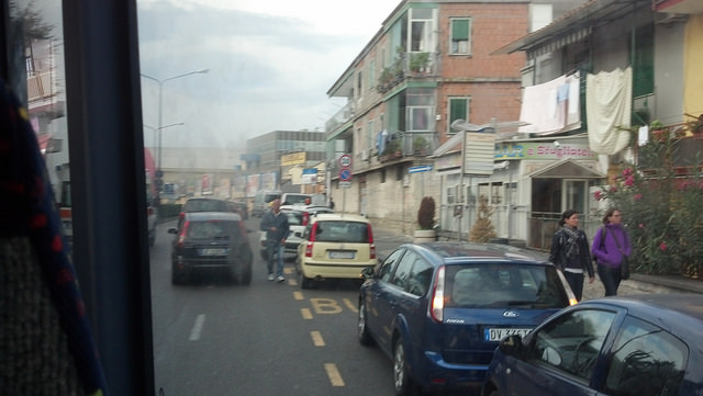Naples streets near base