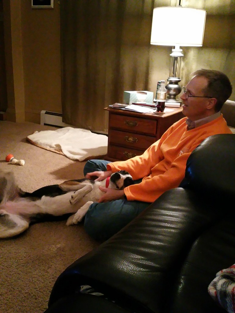 Molly's part of the family now.  Yep it's true love.