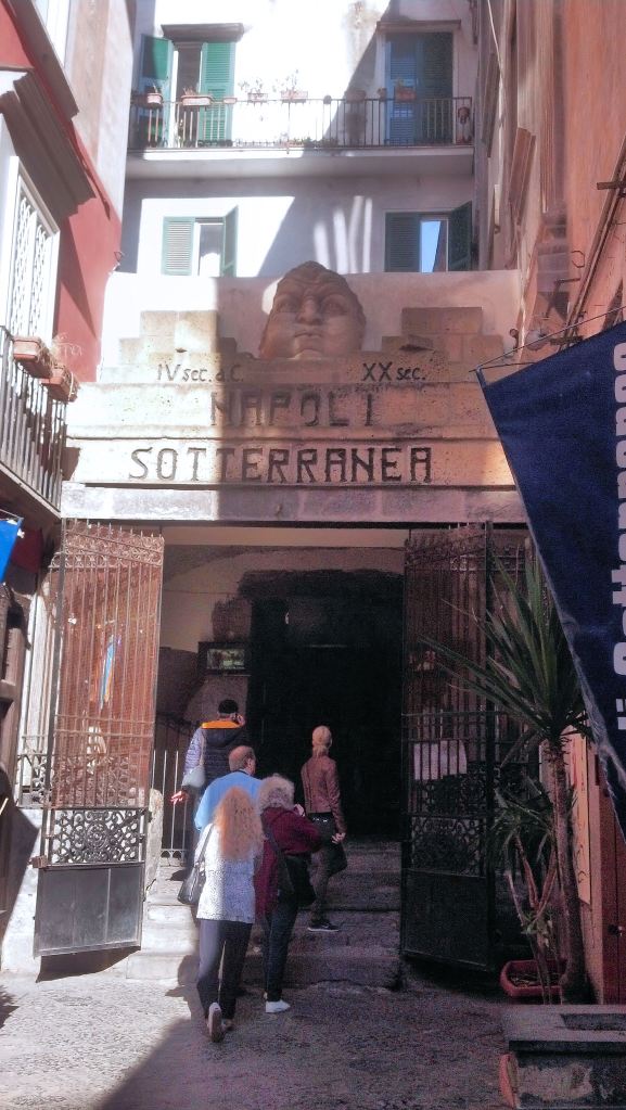 Entrance to the Naples underground.