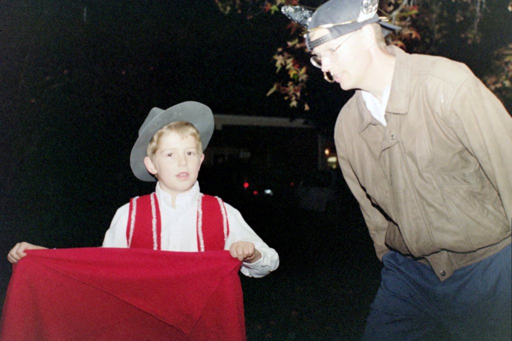 Aaron as a Bullfighter Mike as the Bull 1999