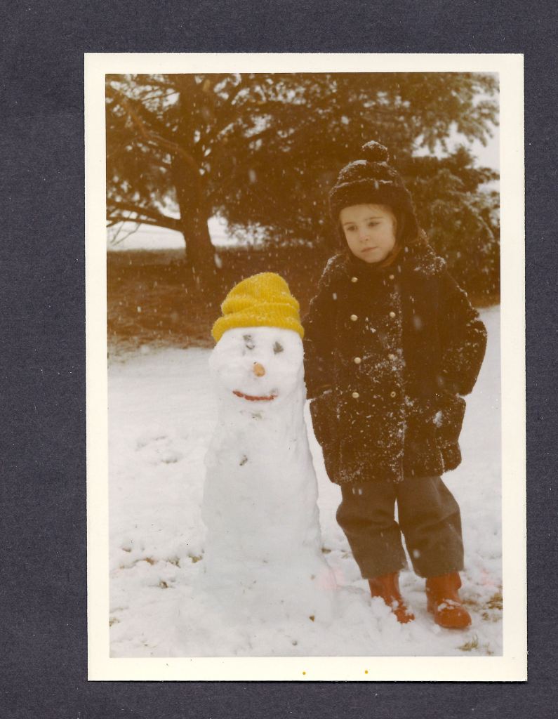 Bright, Mary Louise in snow with brown knit hat (1)