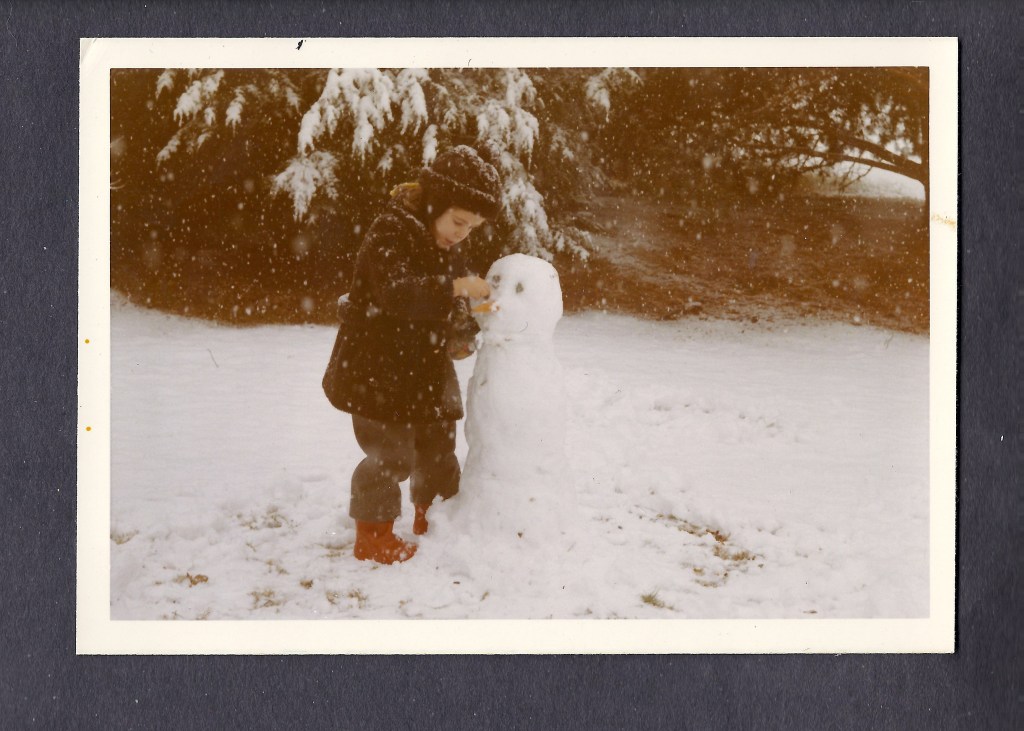 Bright, Mary Louise in snow with brown knit hat (2)