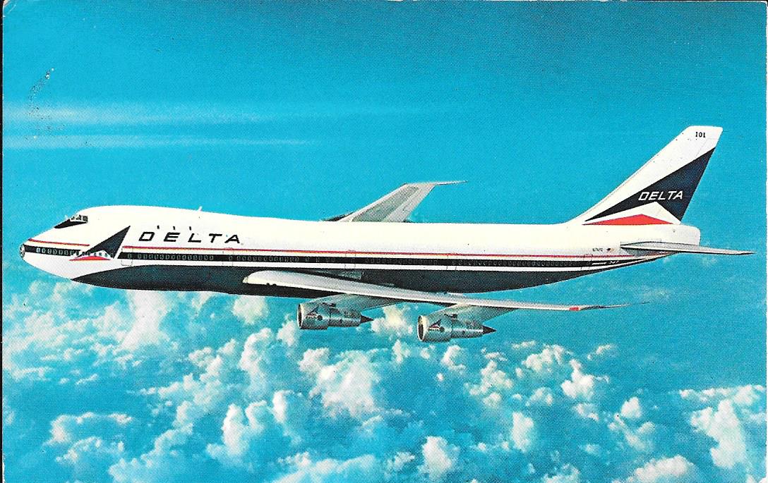 Delta plane card front