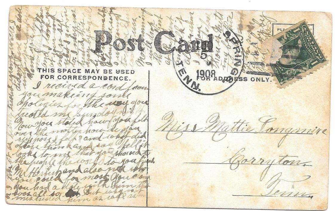 ship postcard back