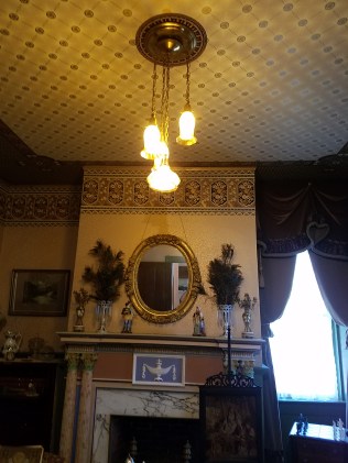 Ceiling hand stenciled by TCC design students.