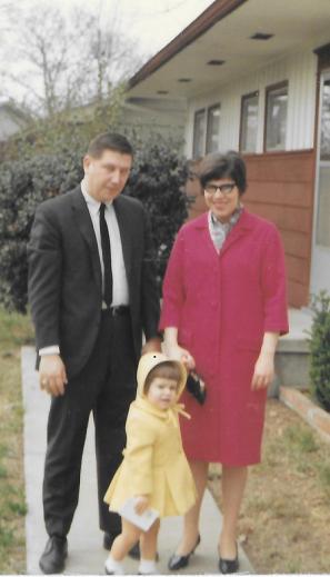 Sidney, Sylvia, and Mary Louise Bright about 1968 Chattanooga Tennesse